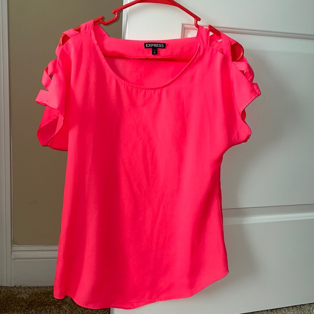 Express hot pink blouse